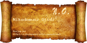 Nikodemusz Ottó névjegykártya
